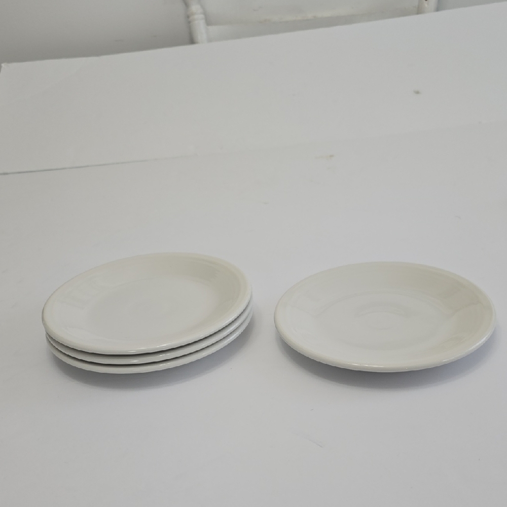Set Of 4 Fiesta USA Salad Plates White